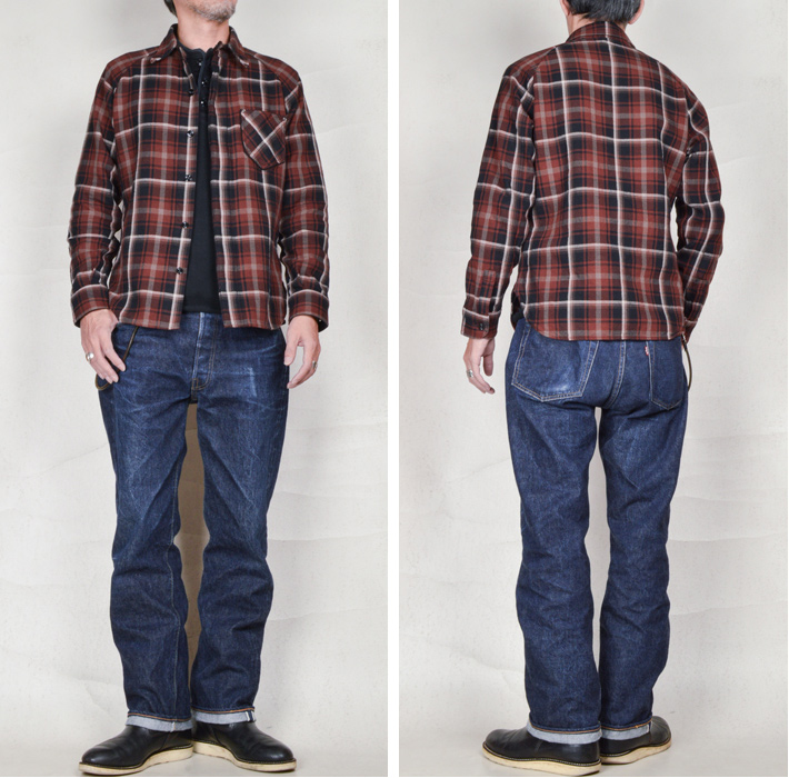 DELUXEWARE（デラックスウエア） デラックススタイル ヘビーネルシャツ