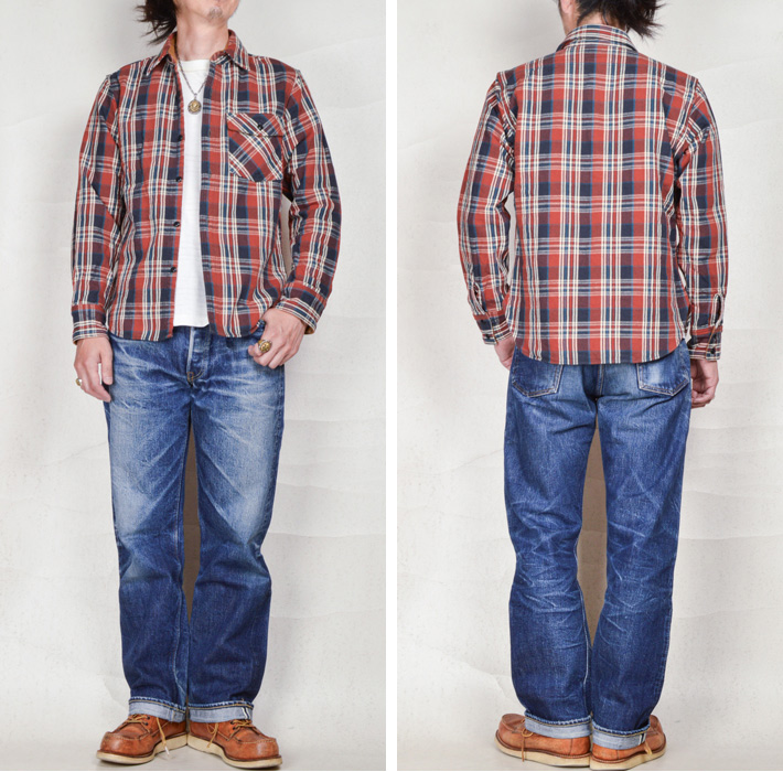 DELUXEWARE（デラックスウエア） ヘビーネルシャツ BETSY ROSS HV-19A