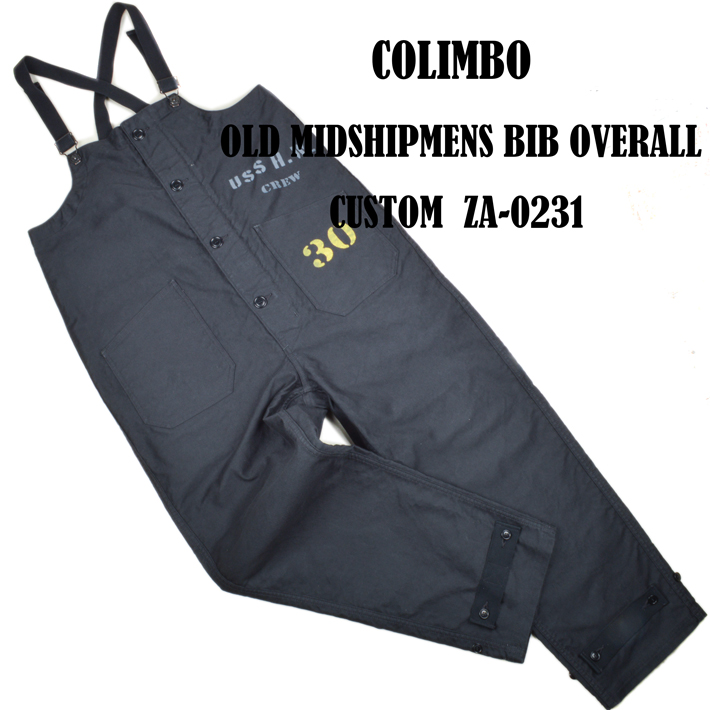 コリンボ コリンボ（COLIMBO）OLD MIDSHIPMENS BIB OVERALL CUSTOM ZA