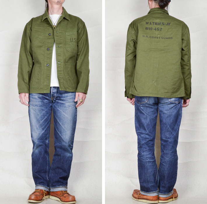 コリンボ コリンボ（COLIMBO）NAVAL WORK JKT N-3 TYPE HERRINGBONE 