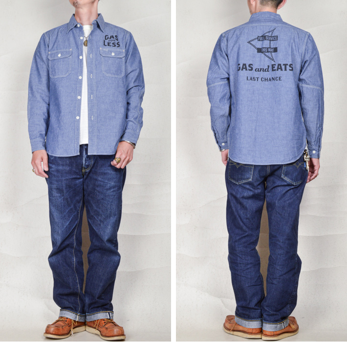 コリンボ コリンボ（COLIMBO）シャンブレーシャツ Hillhead Work Shirt