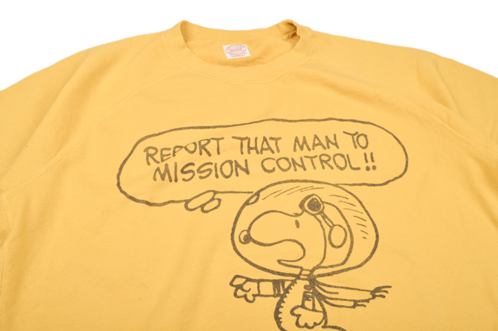 トイズマッコイ（TOYS McCOY）半袖スウェット SNOOPY MISSION CONTROL