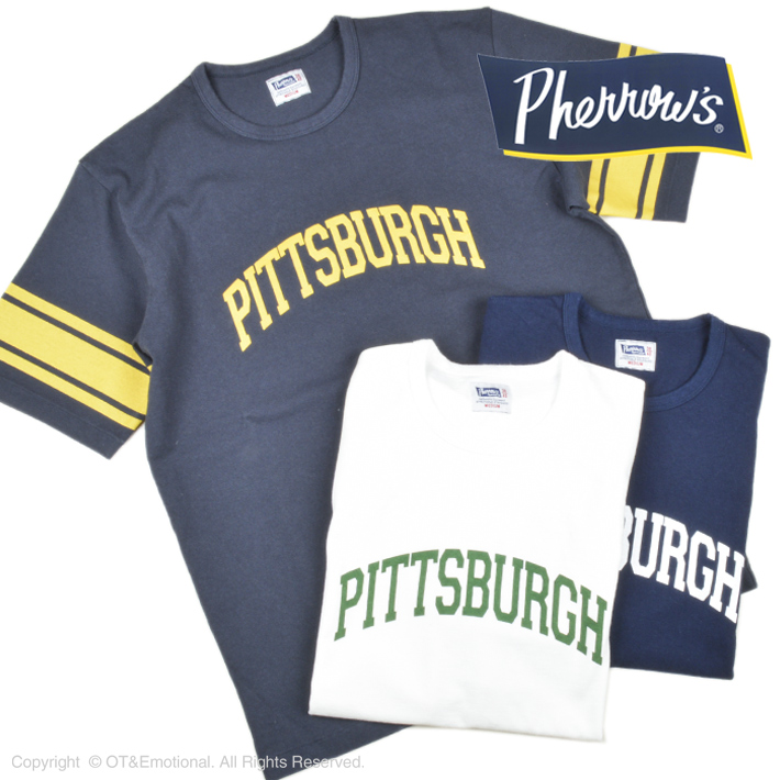 フェローズ（Pherrow's）フットボールTシャツ PITTSBURGH 23S-PFBT1