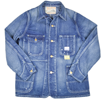 SUGAR CANE シュガーケーン（SUGAR CANE）カバーオール 11oz BLUE