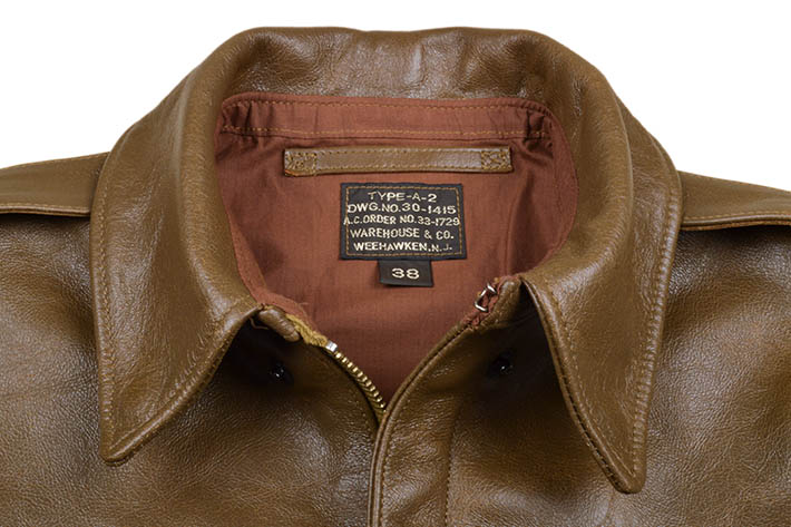 WAREHOUSE（ウエアハウス） TYPE A-2 WERBER LEATHER COAT CO. 2232