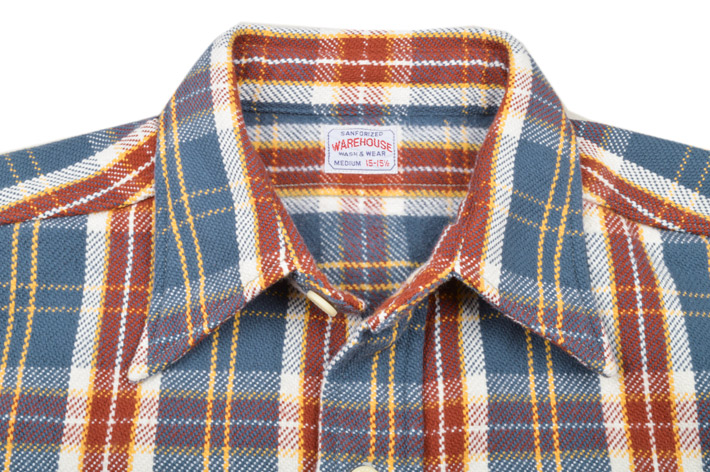 WAREHOUSE（ウエアハウス） フランネルシャツ F柄 3104-F(ONE WASH