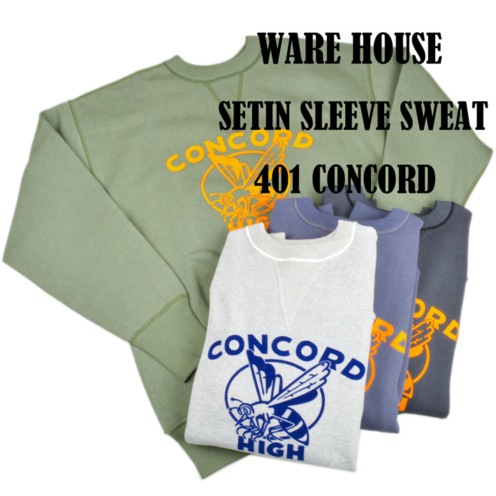 WAREHOUSE（ウエアハウス） セットインスリーブ スウェット 401