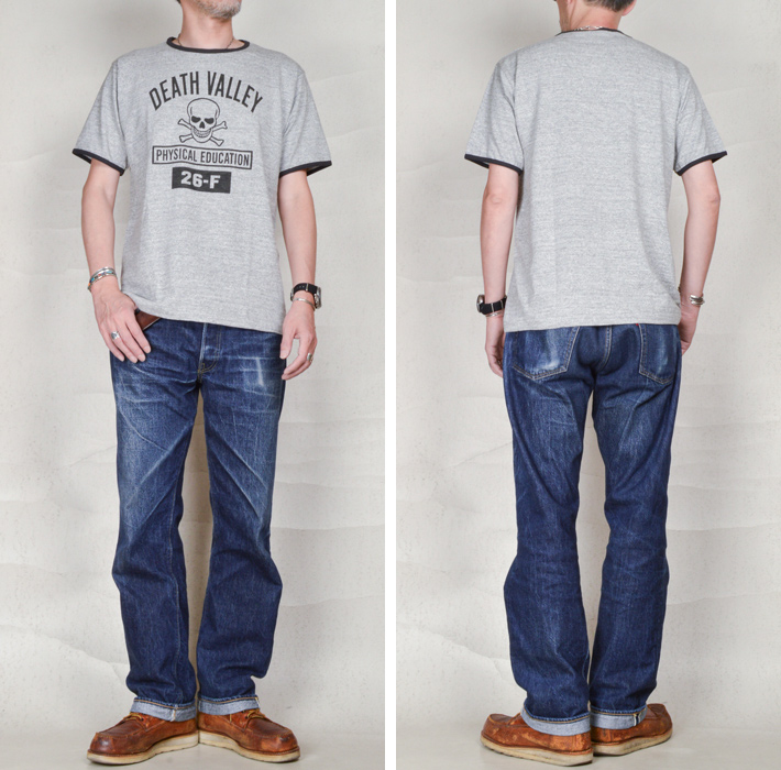 WAREHOUSE（ウエアハウス） リンガーTシャツ 4059 DEATH VALLEY