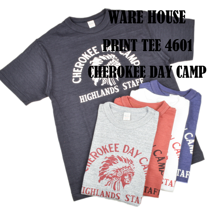 WAREHOUSE（ウエアハウス） Tシャツ 4601 CHEROKEE DAY CAMP