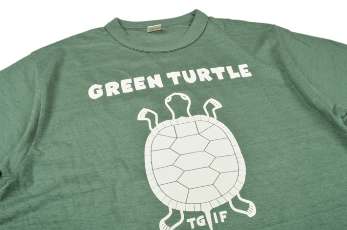 WAREHOUSE（ウエアハウス） Tシャツ 4601 GREEN TURTLE : OT&Emotional