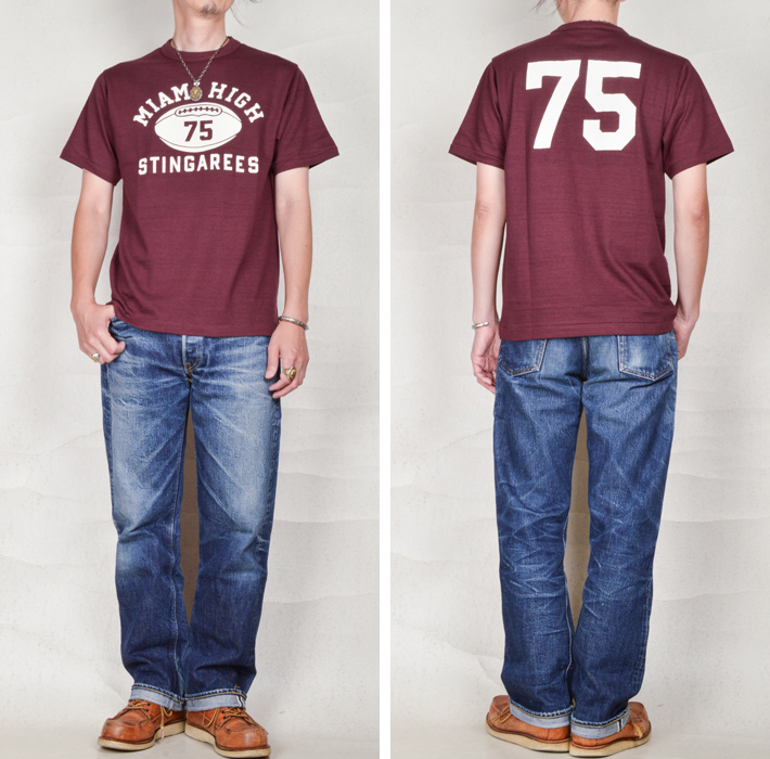 WAREHOUSE（ウエアハウス） Tシャツ 4601 OT&E別注 MIAMI HIGH