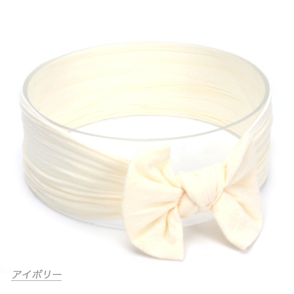 ヘアバンド ベビー 赤ちゃん リボン 新生児 カチューシャ おしゃれ シンプル ヘアアクセサリー 女の子 髪飾り ヘアーバンド ターバン 柔らかい 無地 キッズ |  | 18