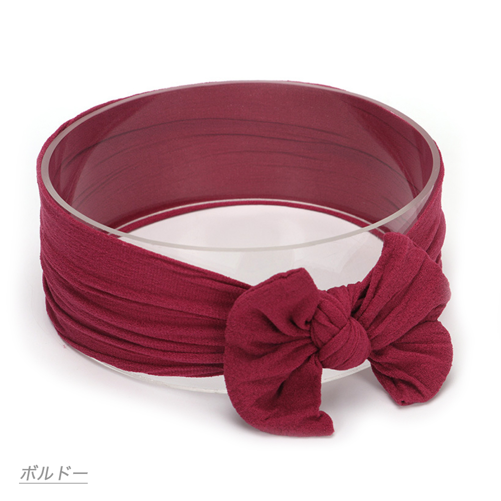 ヘアバンド ベビー 赤ちゃん リボン 新生児 カチューシャ おしゃれ シンプル ヘアアクセサリー 女の子 髪飾り ヘアーバンド ターバン 柔らかい 無地 キッズ |  | 03