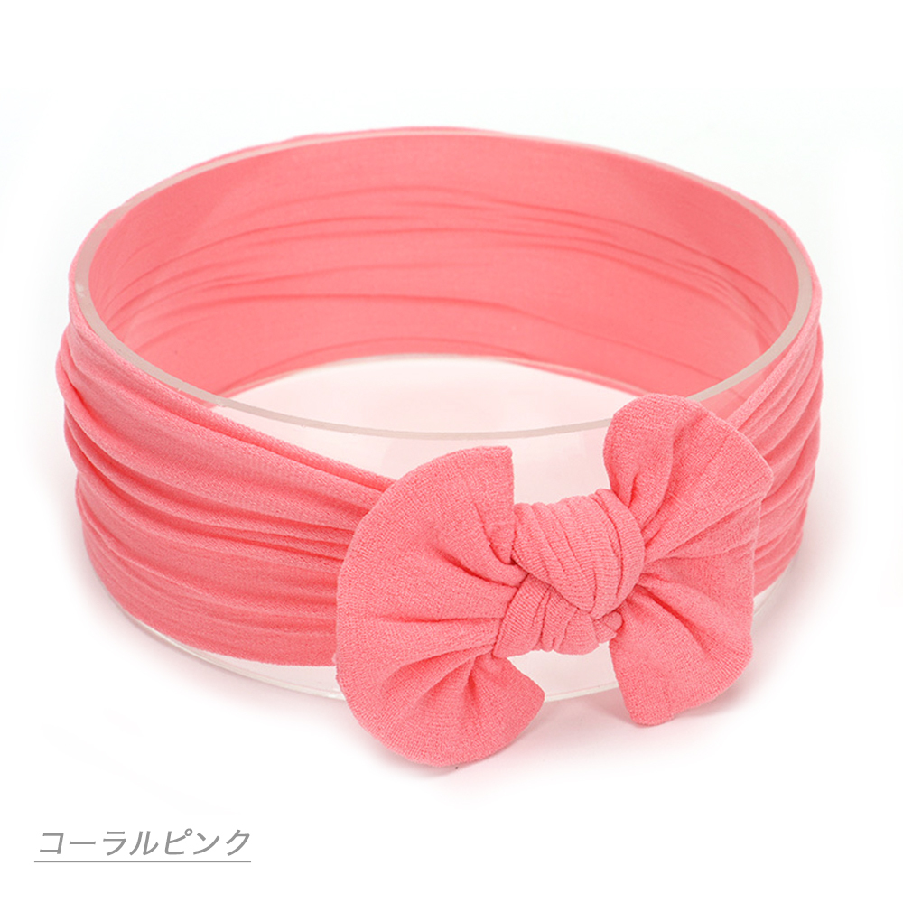 ヘアバンド ベビー 赤ちゃん リボン 新生児 カチューシャ おしゃれ シンプル ヘアアクセサリー 女の子 髪飾り ヘアーバンド ターバン 柔らかい 無地 キッズ |  | 15
