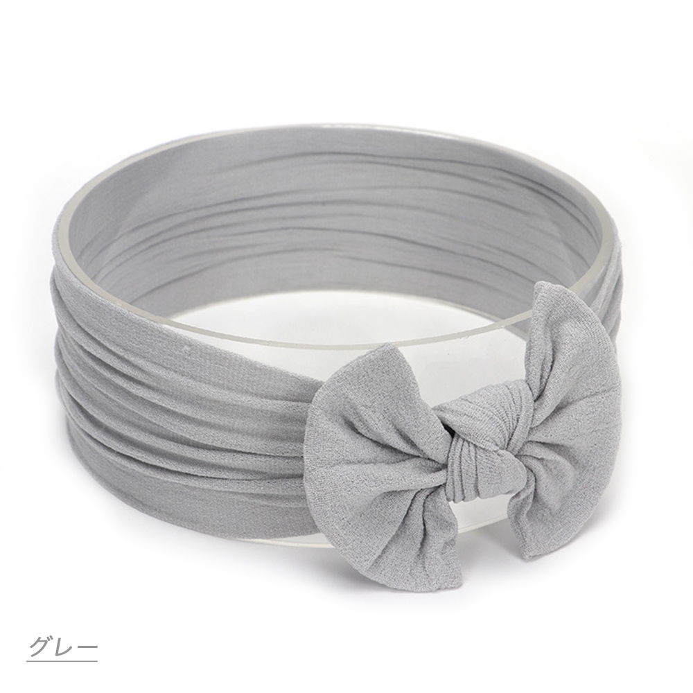 ヘアバンド ベビー 赤ちゃん リボン 新生児 カチューシャ おしゃれ シンプル ヘアアクセサリー 女の子 髪飾り ヘアーバンド ターバン 柔らかい 無地 キッズ |  | 11