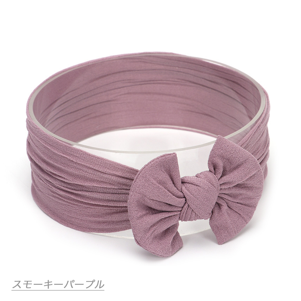 ヘアバンド ベビー 赤ちゃん リボン 新生児 カチューシャ おしゃれ シンプル ヘアアクセサリー 女の子 髪飾り ヘアーバンド ターバン 柔らかい 無地 キッズ |  | 10