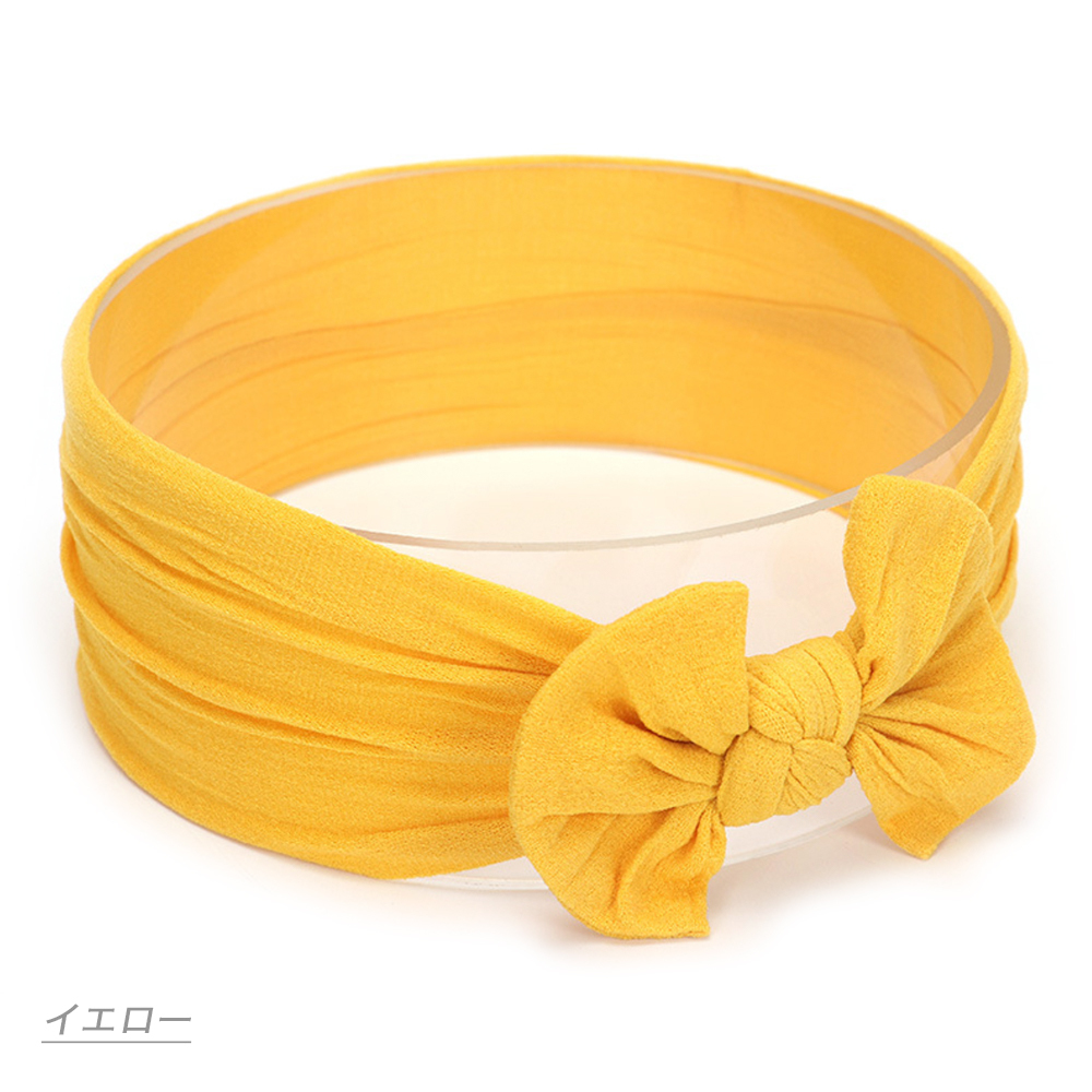 ヘアバンド ベビー 赤ちゃん リボン 新生児 カチューシャ おしゃれ シンプル ヘアアクセサリー 女の子 髪飾り ヘアーバンド ターバン 柔らかい 無地 キッズ |  | 04