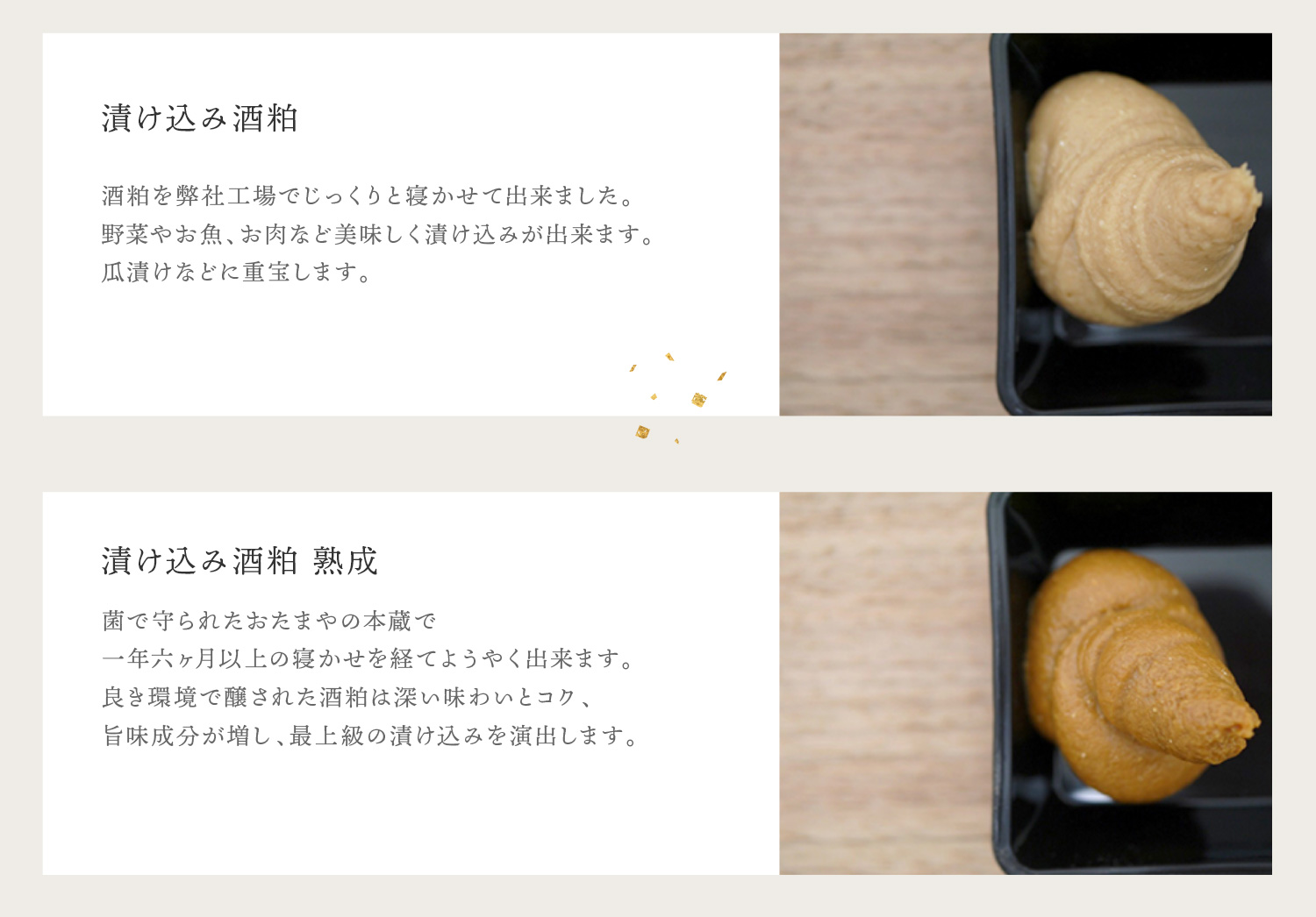 漬け込み酒粕 漬け込み酒粕 熟成