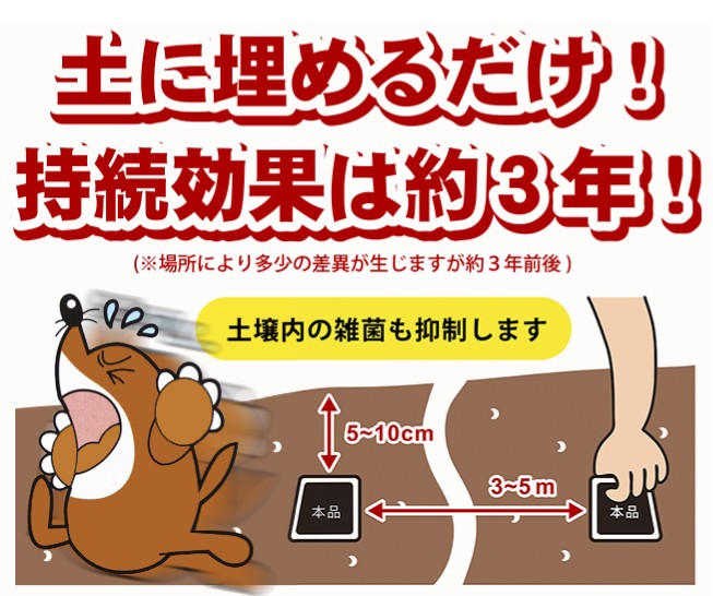 上品なモグラ駆除 モグラ退治 モグラ撃退 もぐらパニック もぐら除け 害獣対策 ガーデニング 肥料、薬品 