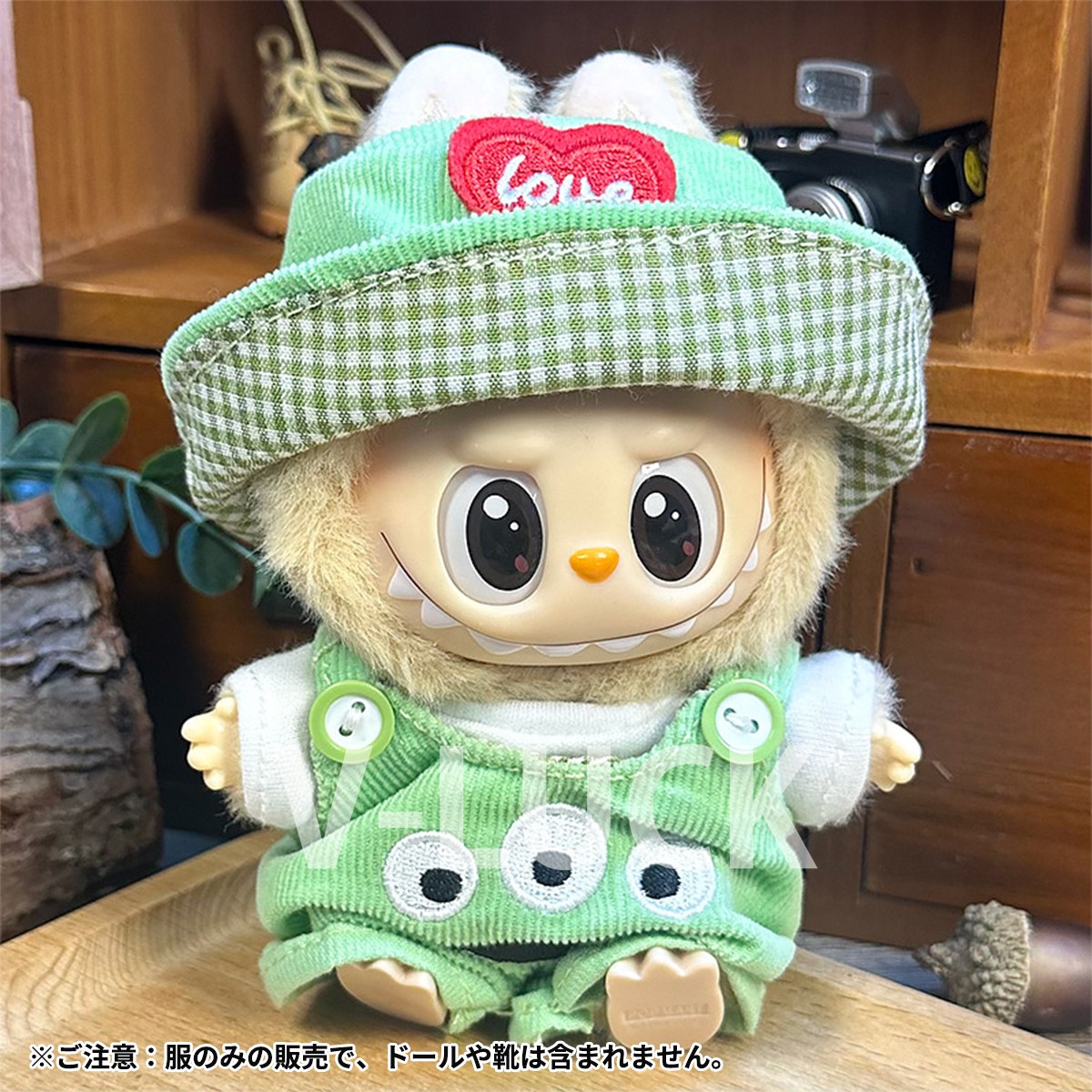 Labubu ラブブ ぬいぐるみ着替えせ　3点まとめ labubu ラブブ ぬいぐるみ 着せ替え コスチューム 着せ替えセット