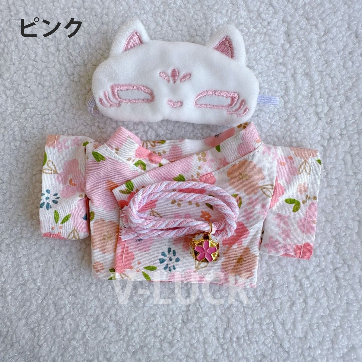 ラブブ 服 LABUBU 3点セット ドール服 ぬいぐるみ服 着せ替え 和服