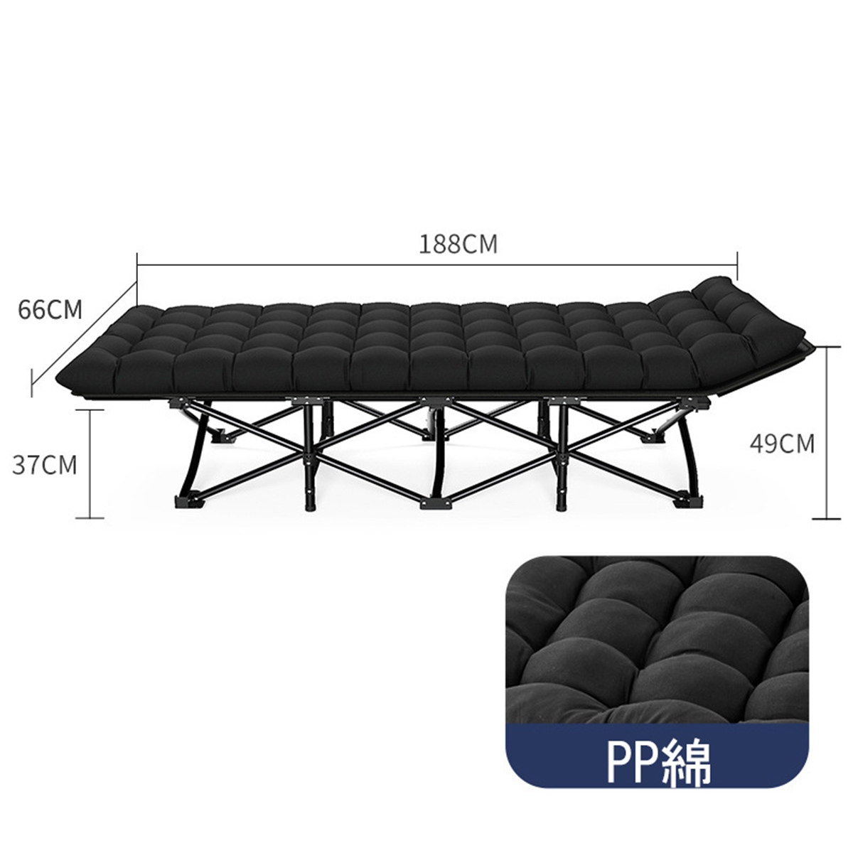折りたたみベッド シングル 組立不要 軽量 コンパクト収納 簡易ベッド