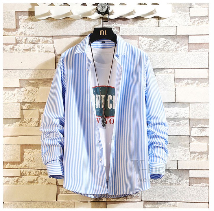 ストライプシャツ メンズ ボダンダウンシャツ 長袖シャツ カジュアル 50代ファッション ビジネス ワイシャツ スリム 春秋 |  | 01