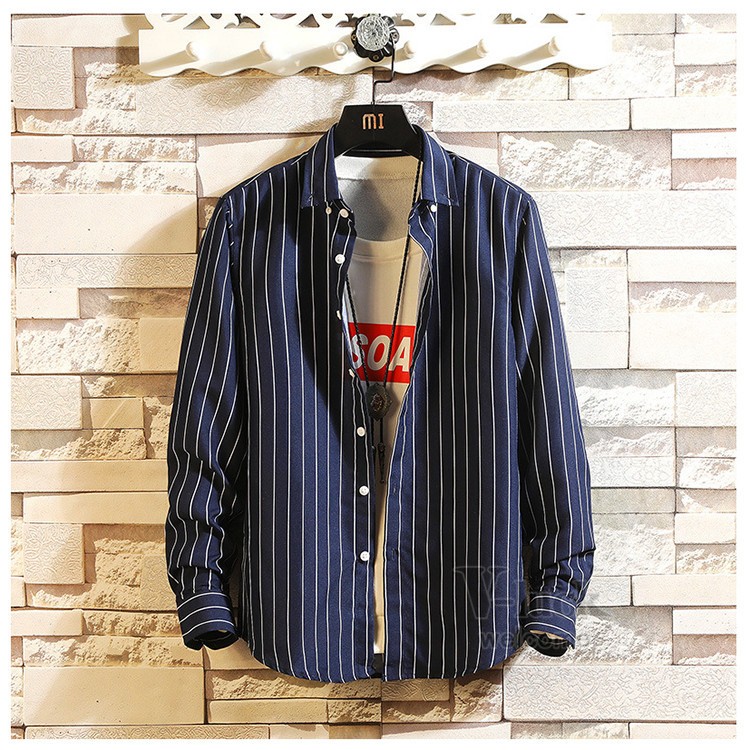 ストライプシャツ メンズ ボダンダウンシャツ 長袖シャツ カジュアル 50代ファッション ビジネス ワイシャツ スリム 春秋 |  | 05