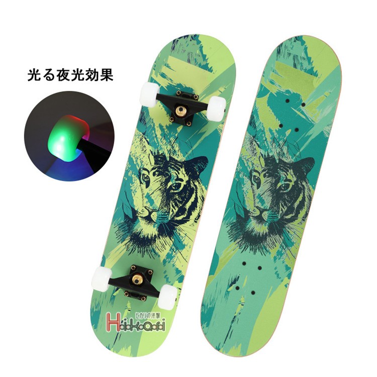 スケートボード スケボー コンプリート ジュニア 漫画プリート 大人 初心者 子供 メンズ レディース 夜光効果 スケートボード スケボー コンプリート ジュニア 漫画プリート 大人