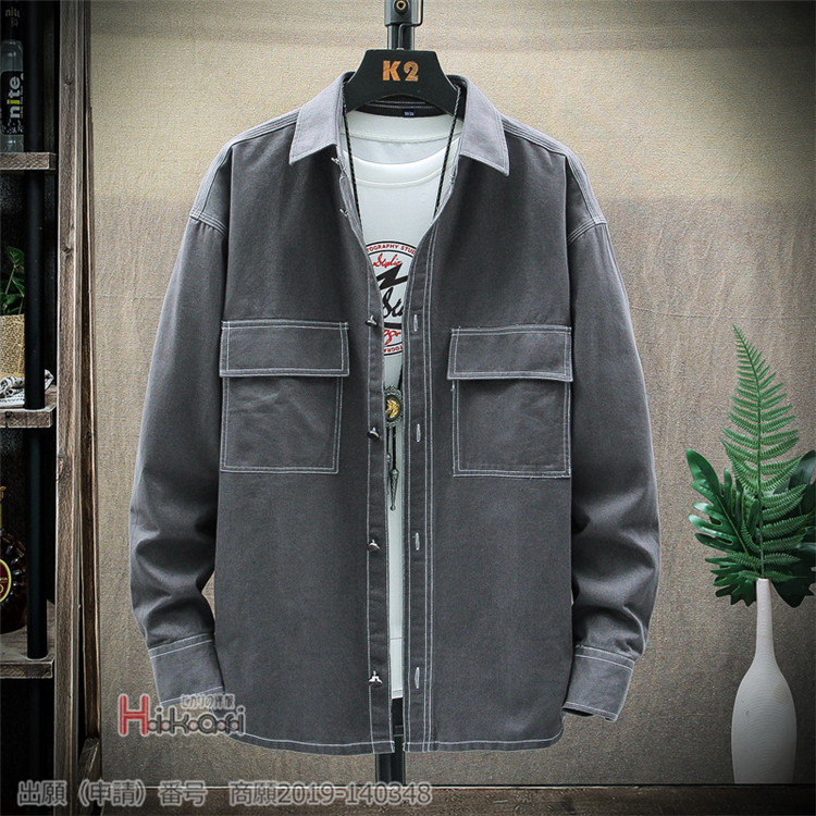 コーチジャケット メンズ ジャケット シャツジャケット ジャンパー 無地 秋服 春物 白 黒 ブラック おしゃれ |  | 04