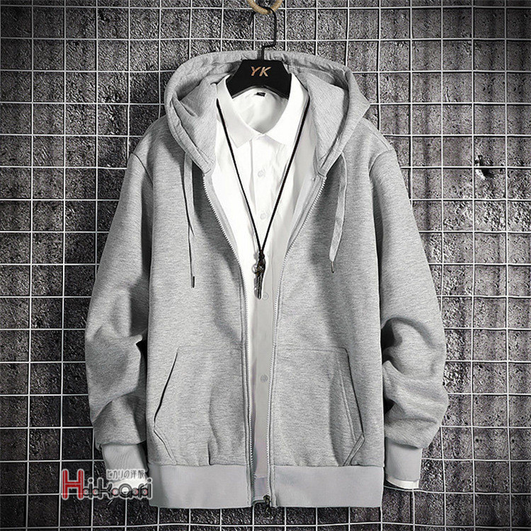 ジップアップパーカー メンズ パーカー 薄手 無地 スポーツ ジップパーカー 長袖 スウェット はおり 春服 春 Ota V Luck 通販 Yahoo ショッピング