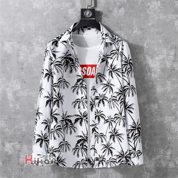 花柄シャツ アロハシャツ メンズ 大きいサイズ トップス 長袖シャツ