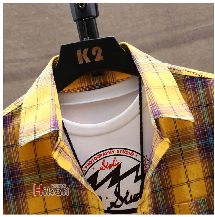 七分袖シャツ メンズ 開襟シャツ 七分袖 カジュアルシャツ チェック柄