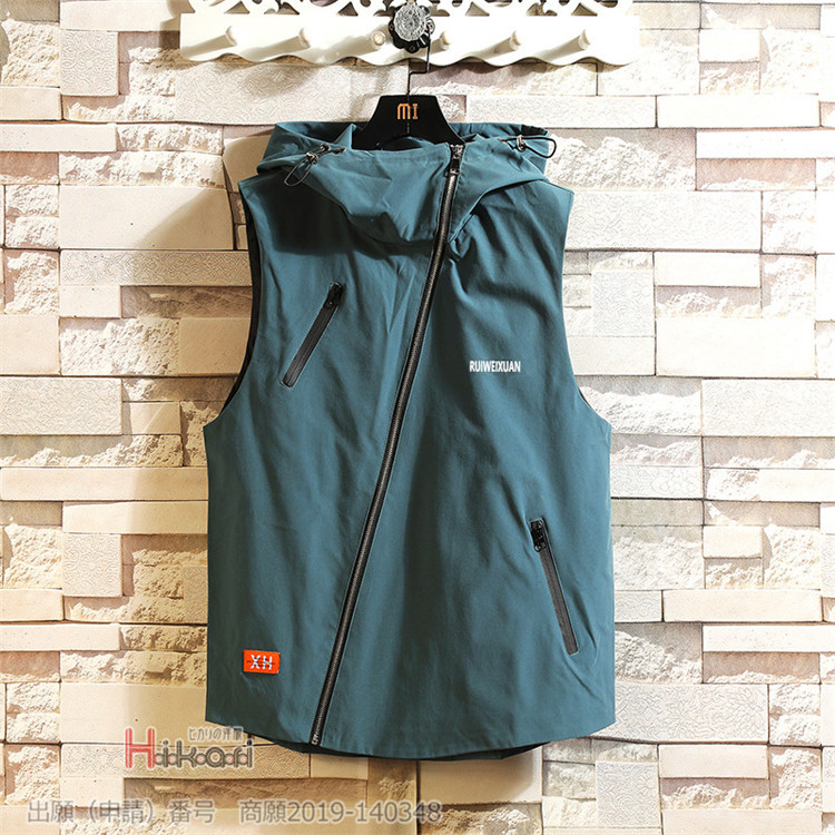 ベスト メンズ フード付き 登山 マウンテン ジップアップ