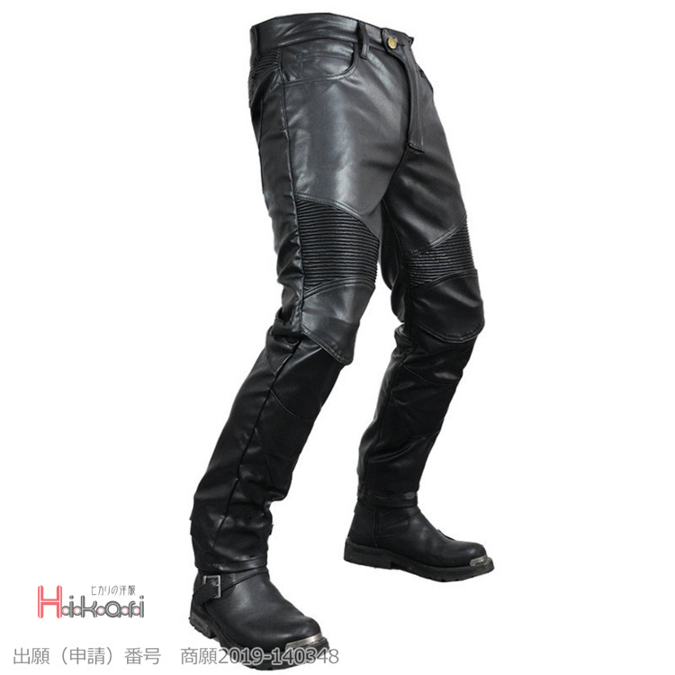 クシタニ　ライディングパンツ　レザー　膝プロテクター　ブラック　L～XL相当 バイク用品｜KUSHITANI JAPAN