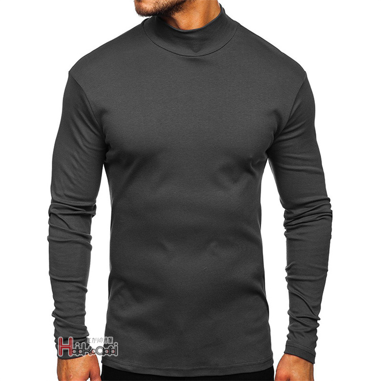 Amazon | [Joielmal] メンズ Tシャツ 半袖 ハイネック ニット