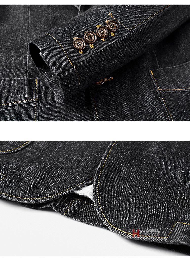 テーラード デニム ジャケット メンズ カジュアル ビジネス 2つボダン