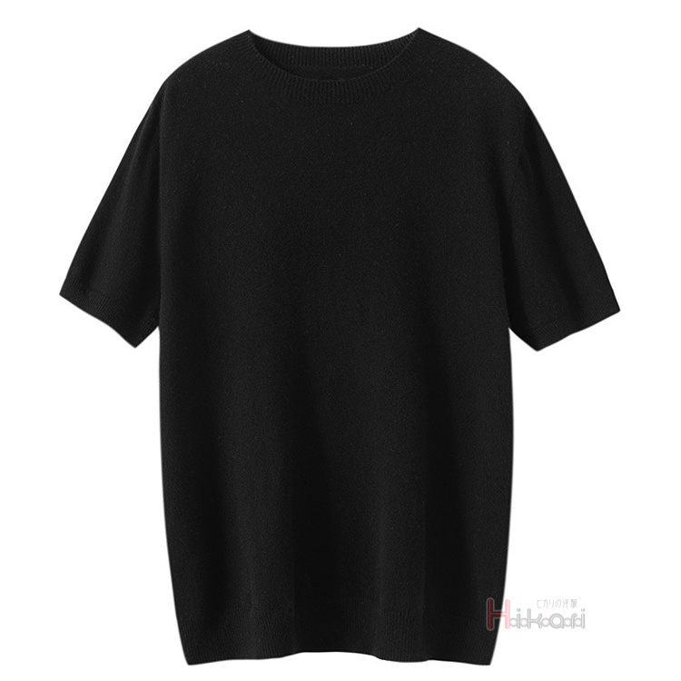ニット セーター メンズ サマーニット Tシャツ ウール100％ 半袖