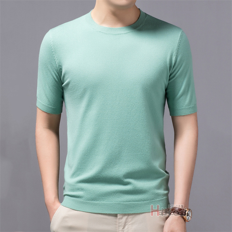 ニット セーター メンズ サマーニット 半袖ニット ニットTシャツ