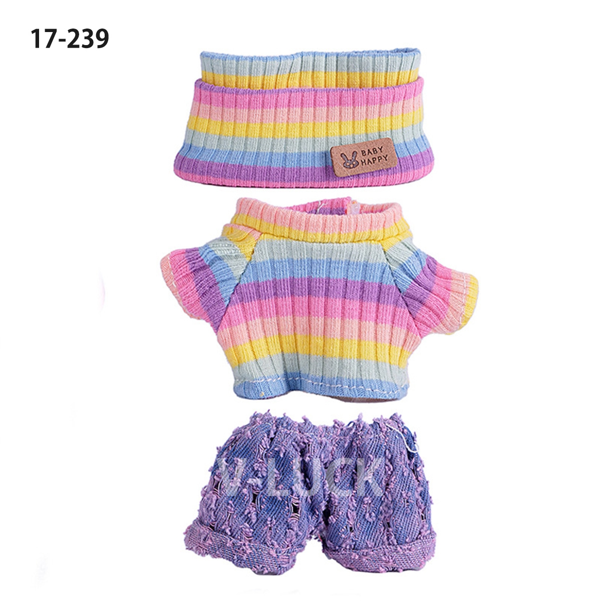 ラブブ 服 ３点セット ドール服 ぬいぐるみ服 LABUBU 着せ替え コスチューム セーター 着せ替え衣装 17cm 人形アクセサリー ラブブグッズ |  | 09