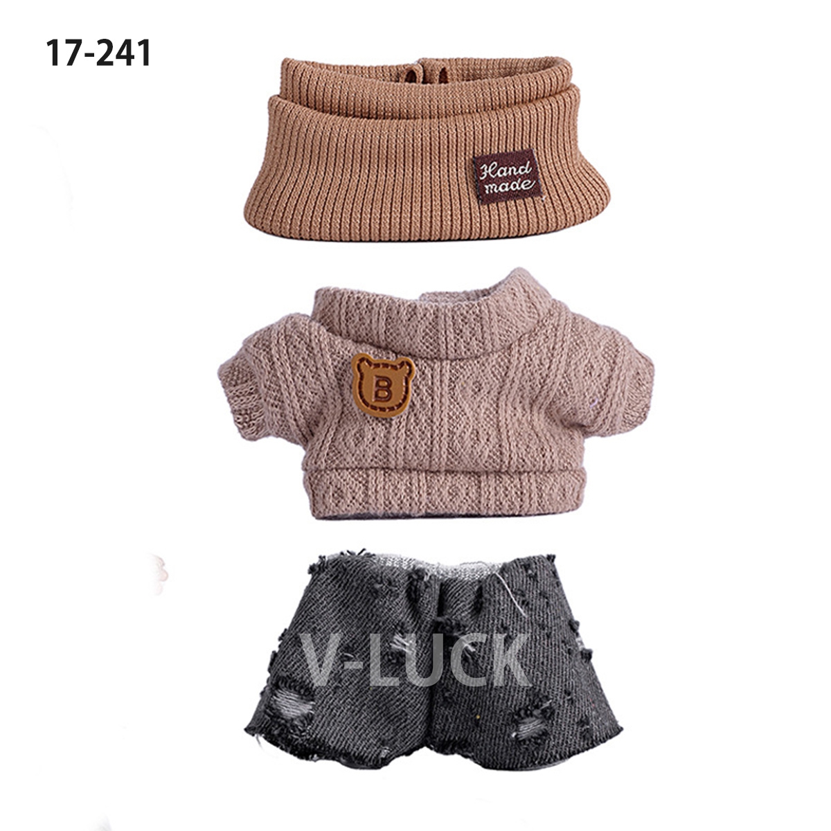 ラブブ 服 ３点セット ドール服 ぬいぐるみ服 LABUBU 着せ替え コスチューム セーター 着せ替え衣装 17cm 人形アクセサリー ラブブグッズ |  | 11