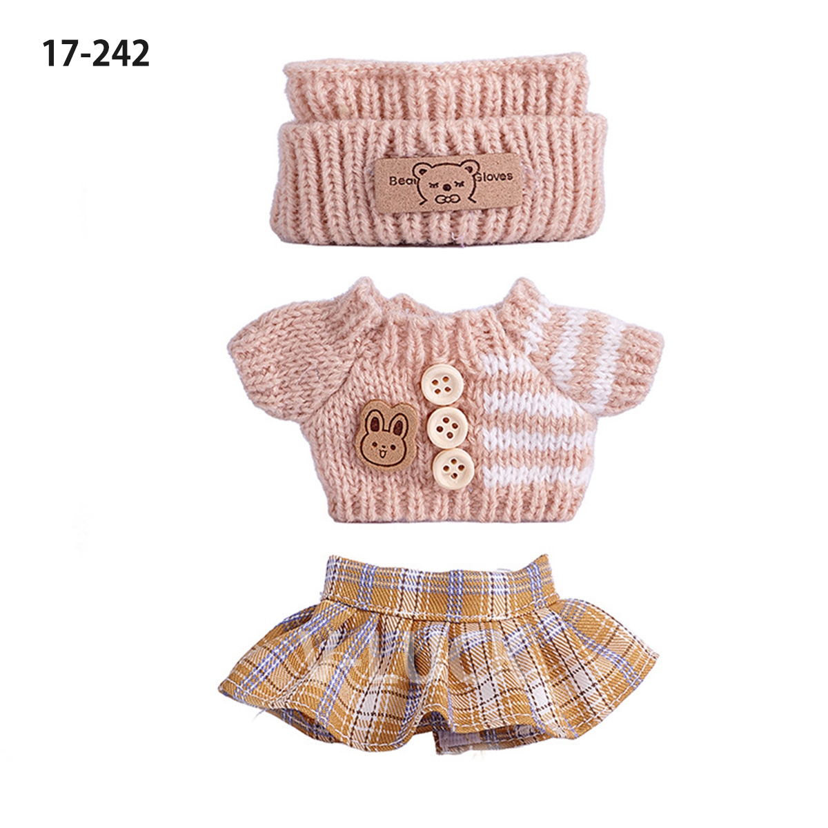 ラブブ 服 ３点セット ドール服 ぬいぐるみ服 LABUBU 着せ替え コスチューム セーター 着せ替え衣装 17cm 人形アクセサリー ラブブグッズ |  | 12