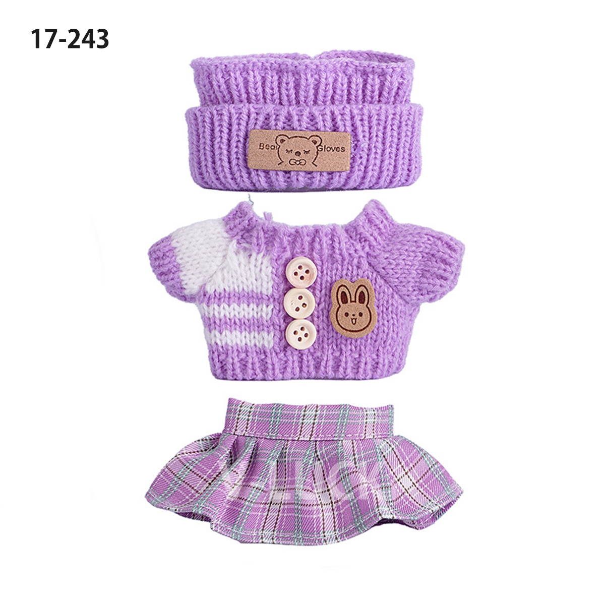 ラブブ 服 ３点セット ドール服 ぬいぐるみ服 LABUBU 着せ替え コスチューム セーター 着せ替え衣装 17cm 人形アクセサリー ラブブグッズ |  | 13