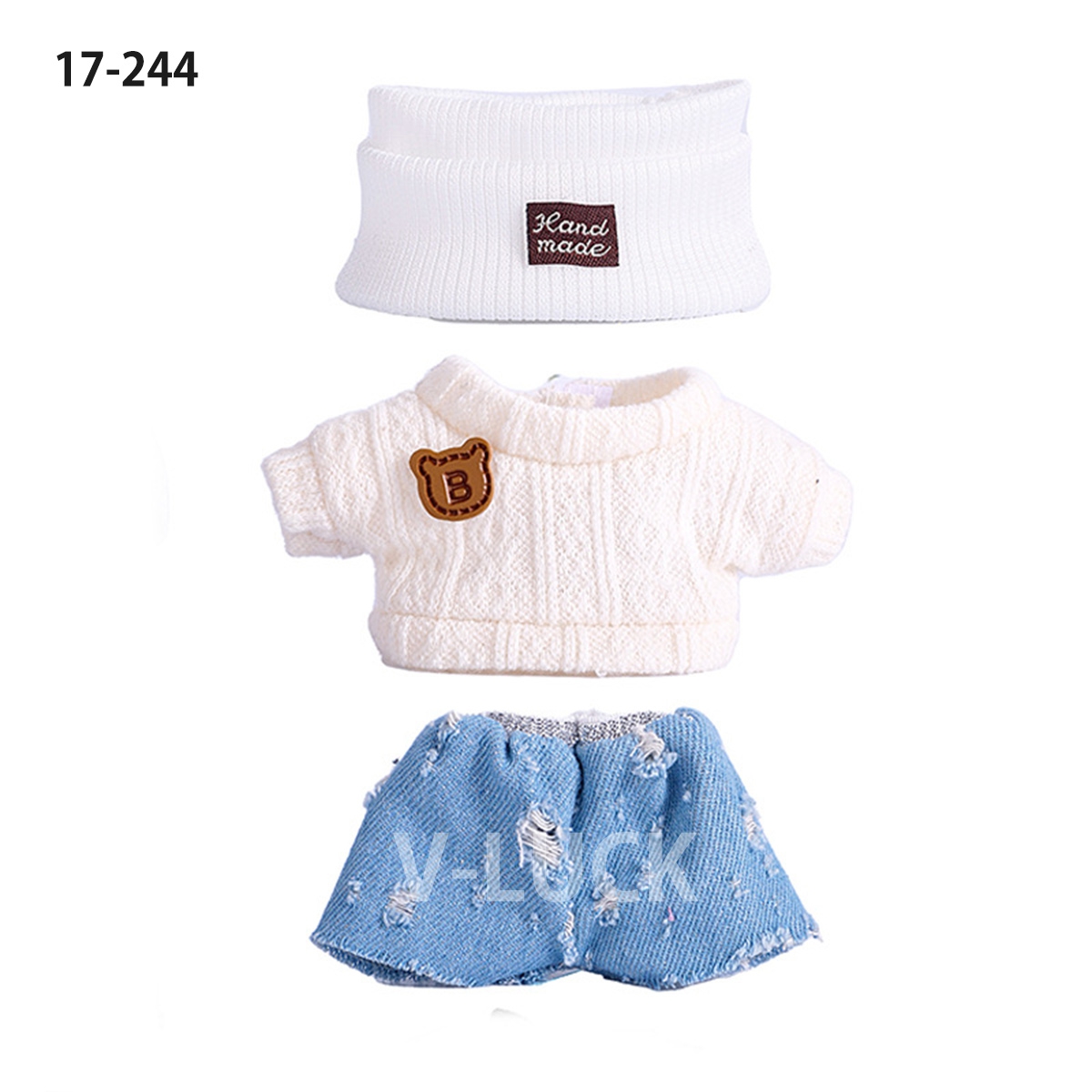 ラブブ 服 ３点セット ドール服 ぬいぐるみ服 LABUBU 着せ替え コスチューム セーター 着せ替え衣装 17cm 人形アクセサリー ラブブグッズ |  | 14