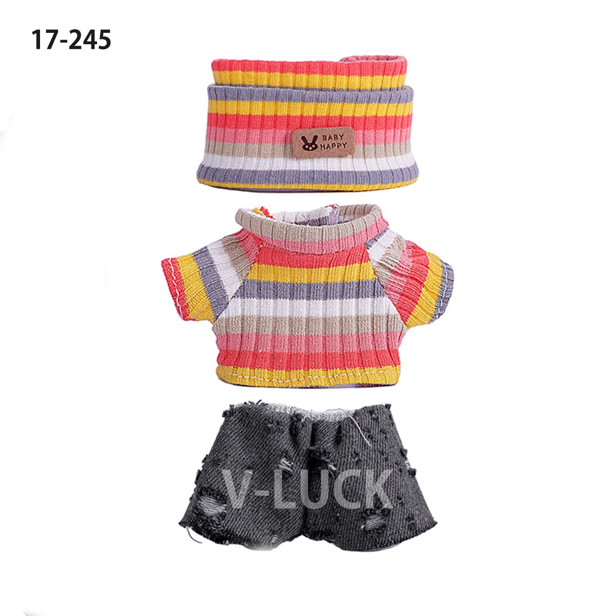 ラブブ 服 ３点セット ドール服 ぬいぐるみ服 LABUBU 着せ替え コスチューム セーター 着せ替え衣装 17cm 人形アクセサリー ラブブグッズ |  | 15