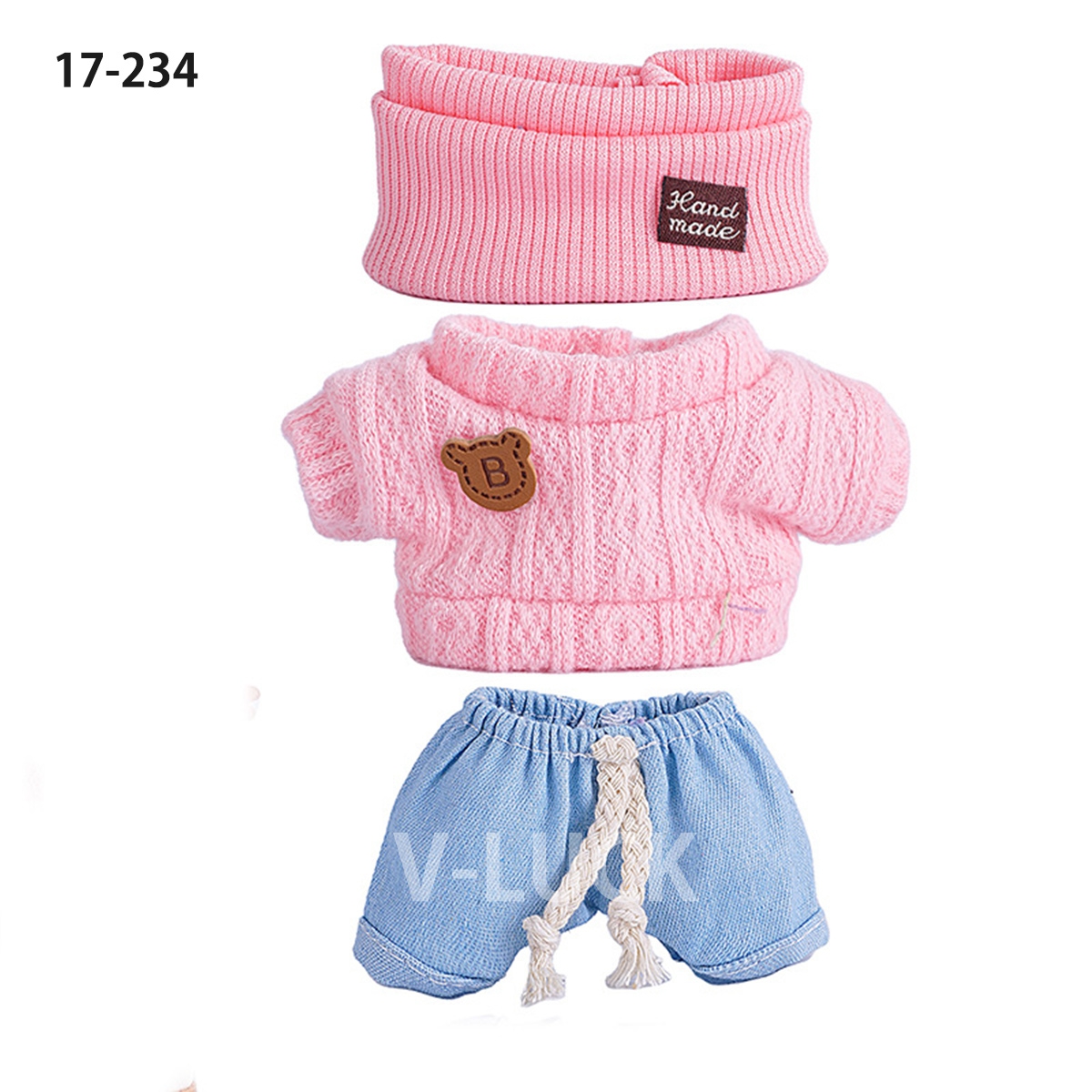 ラブブ 服 ３点セット ドール服 ぬいぐるみ服 LABUBU 着せ替え コスチューム セーター 着せ替え衣装 17cm 人形アクセサリー ラブブグッズ |  | 04