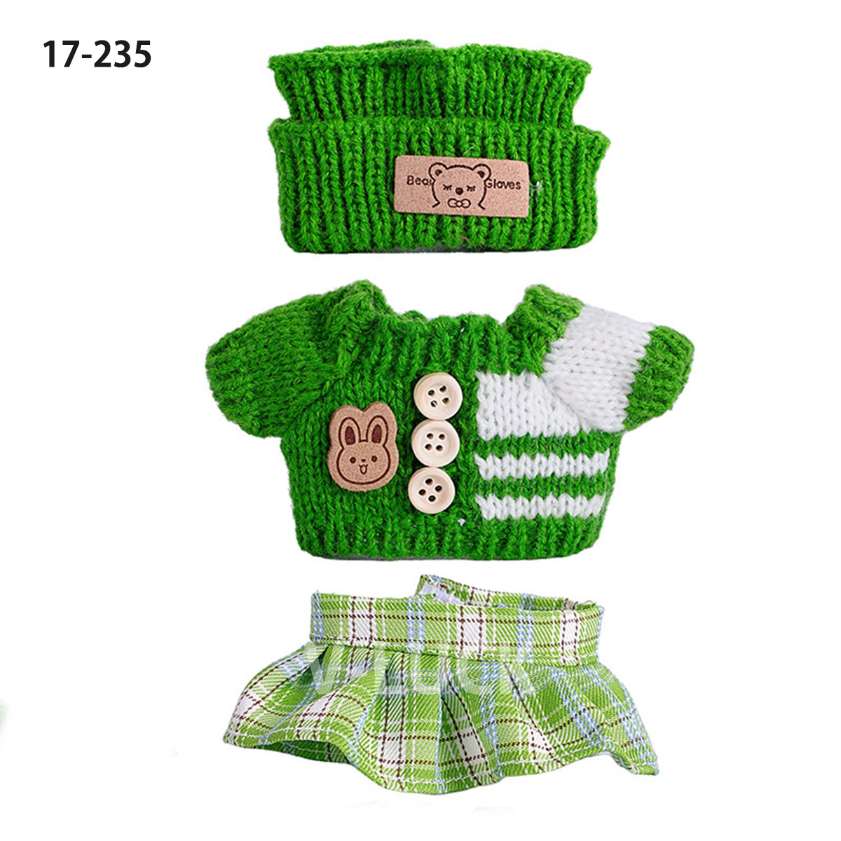 ラブブ 服 ３点セット ドール服 ぬいぐるみ服 LABUBU 着せ替え コスチューム セーター 着せ替え衣装 17cm 人形アクセサリー ラブブグッズ |  | 05