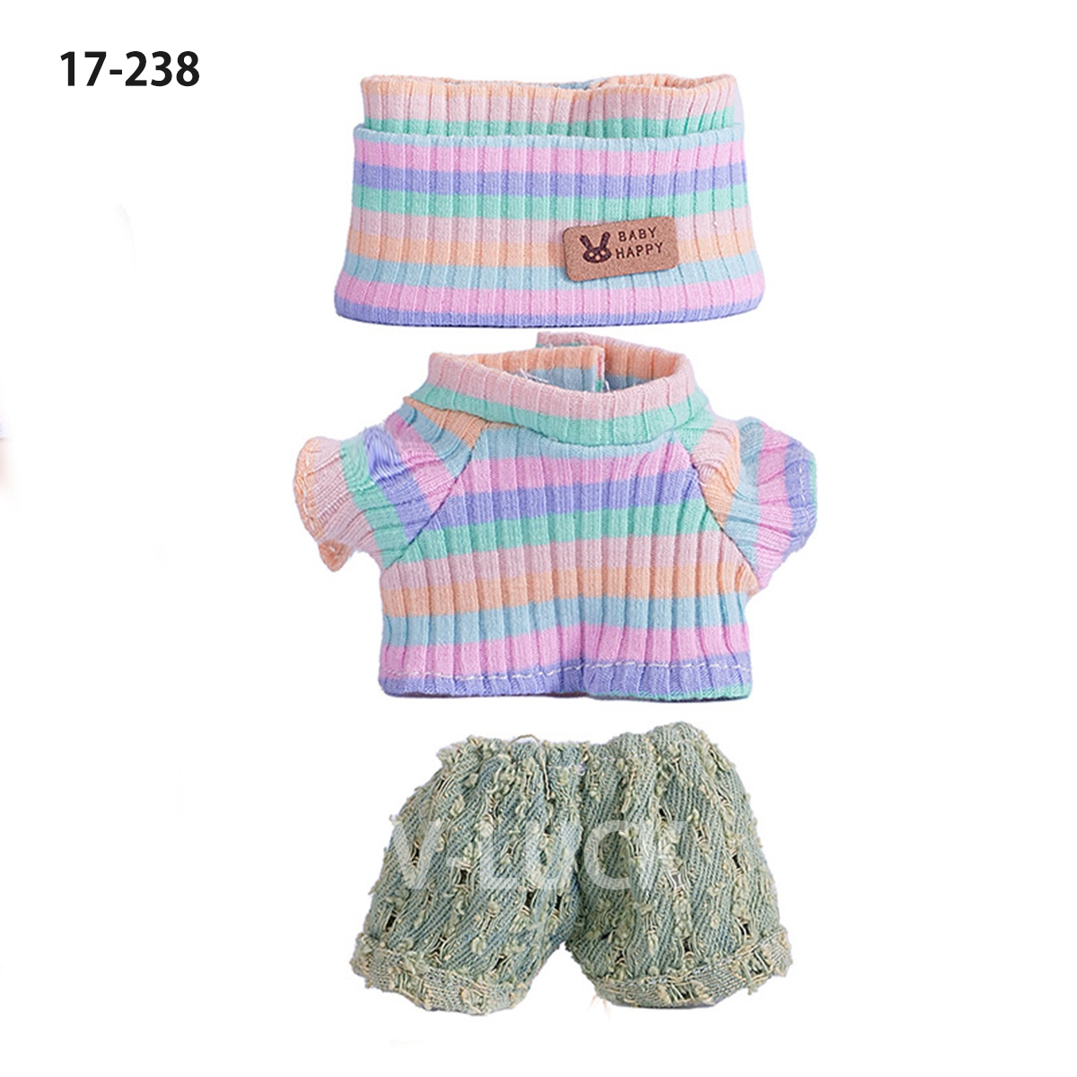 ラブブ 服 ３点セット ドール服 ぬいぐるみ服 LABUBU 着せ替え コスチューム セーター 着せ替え衣装 17cm 人形アクセサリー ラブブグッズ |  | 08