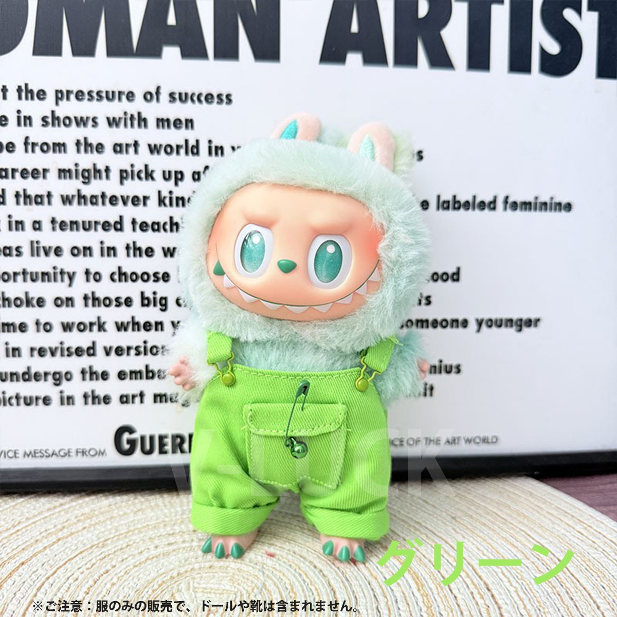 ラブブ 服 ドール服 サロペット ぬいぐるみ服 LABUBU 着せ替え コスチューム 衣装 17cm ファッションアイテム 人形 アクセサリー ラブブグッズ |  | 01