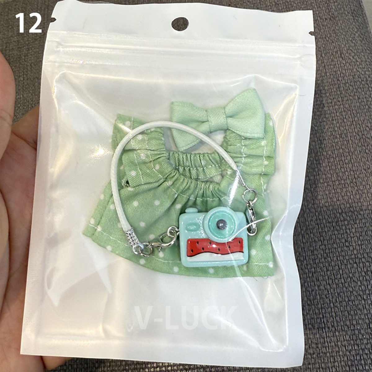 ラブブ 服 ドール服 4代用 3点セット ぬいぐるみ服 LABUBU 着せ替え コスチューム 衣装 ドレス 可愛い 10cm 人形アクセサリー ラブブグッズ |  | 12